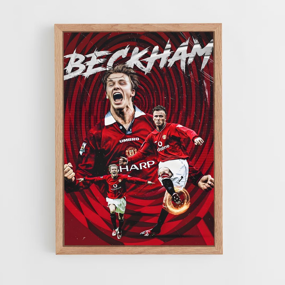 Poster David Beckham Tir – affiche Football (vue 4)