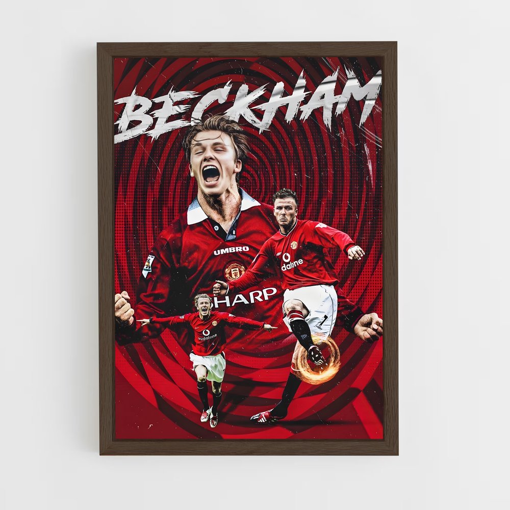 Poster David Beckham Tir – affiche Football (vue 5)