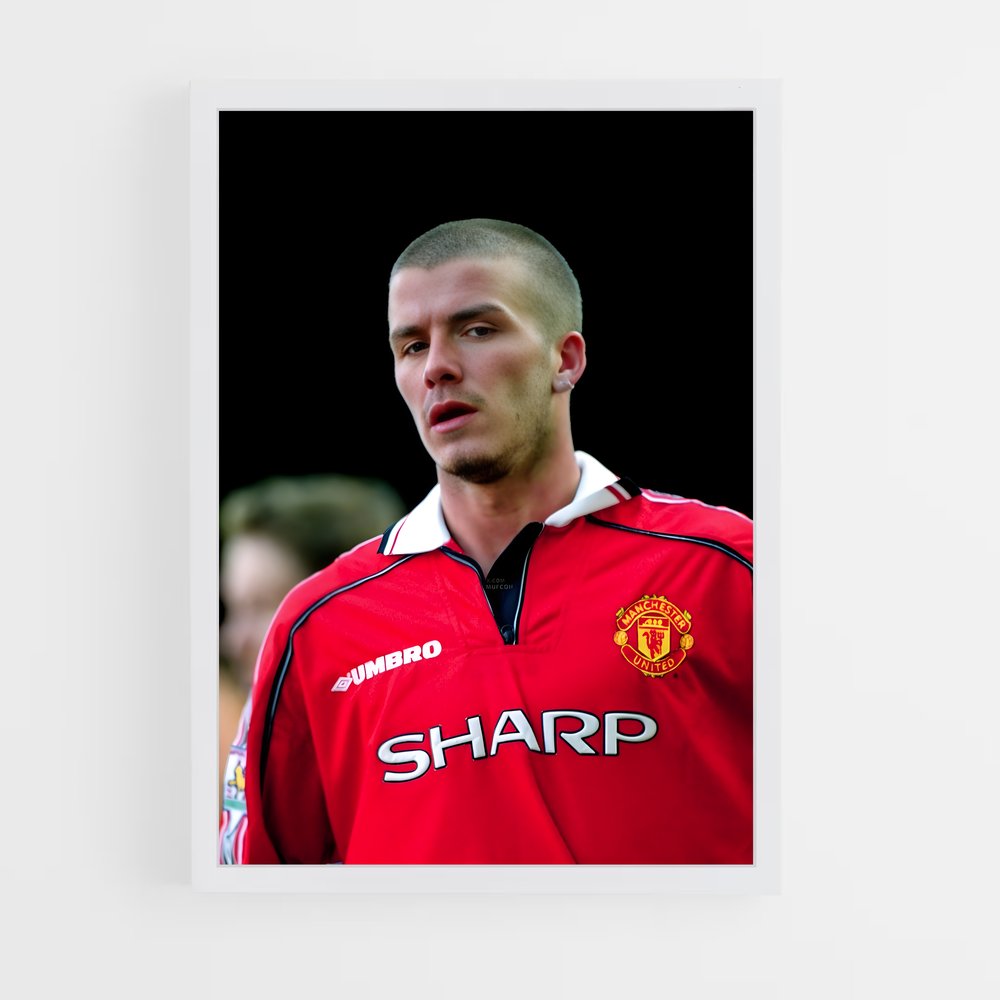 Poster David Beckham Buzzcut – affiche Football (vue 3)
