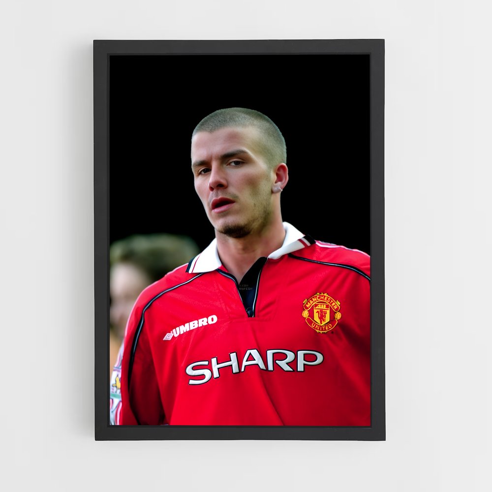 Poster David Beckham Buzzcut – affiche Football (vue 2)
