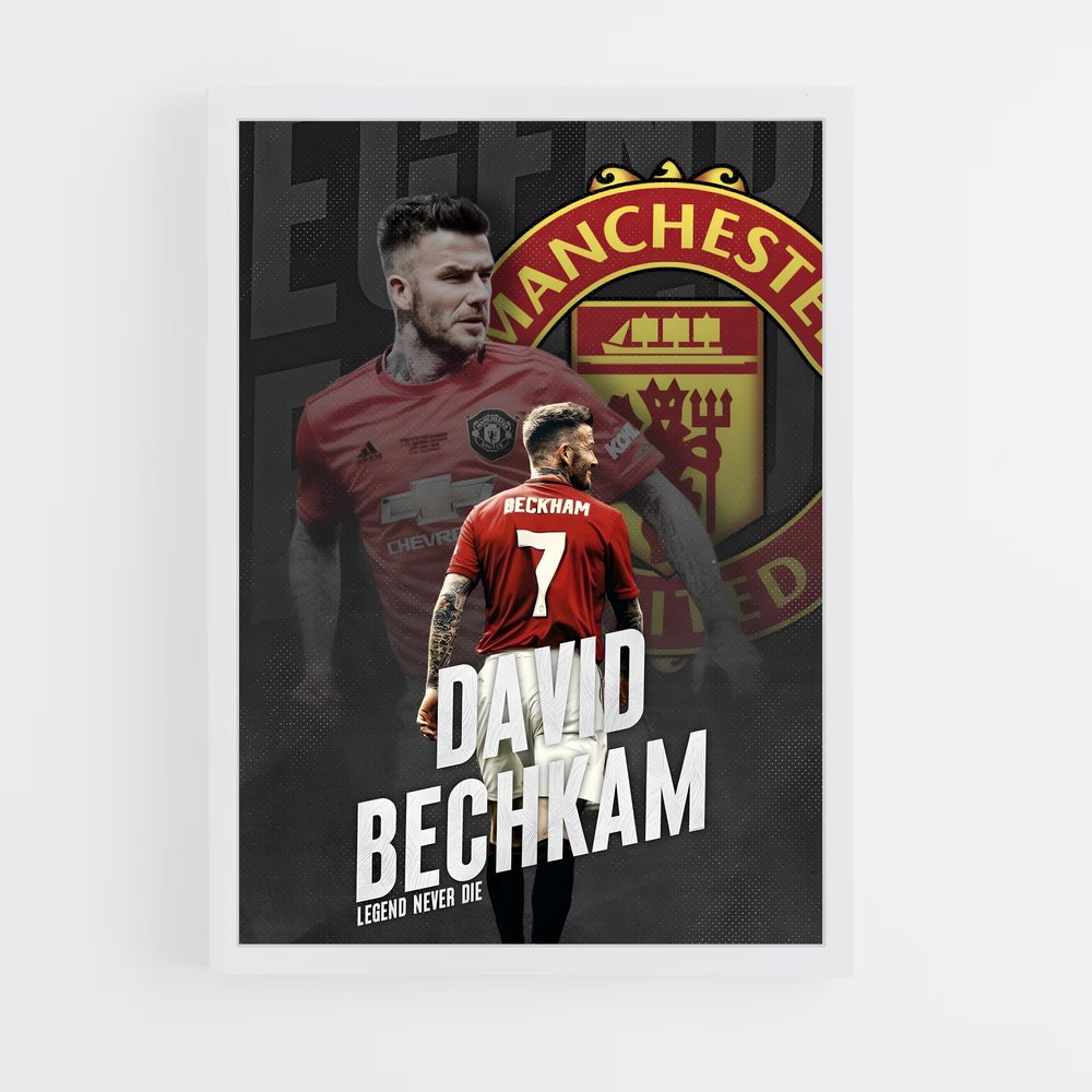 Poster Beckham Légende – affiche Football (vue 3)