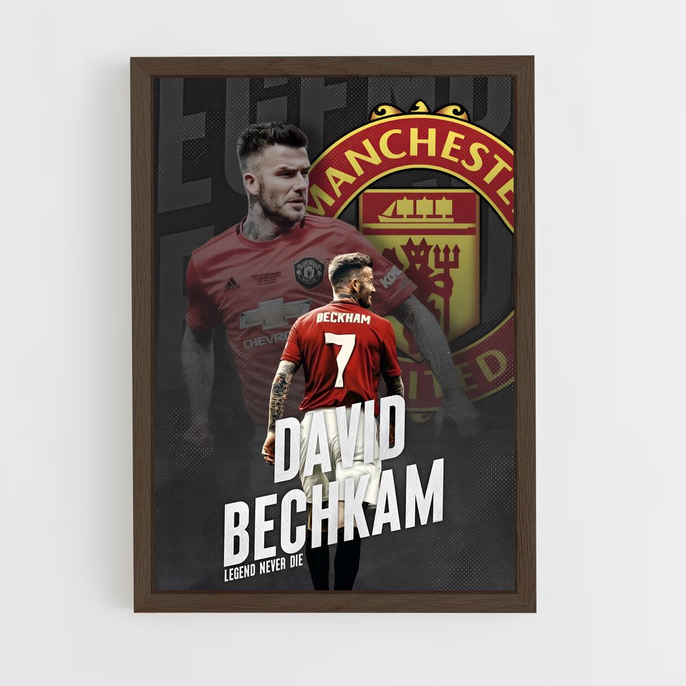 Poster Beckham Légende – affiche Football (vue 5)