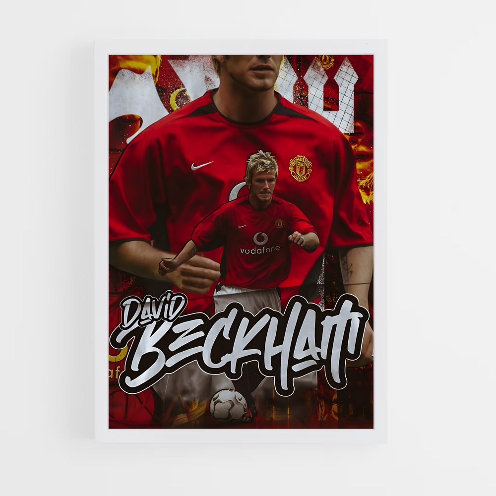 Poster David Beckham Design – affiche Football (vue 3)