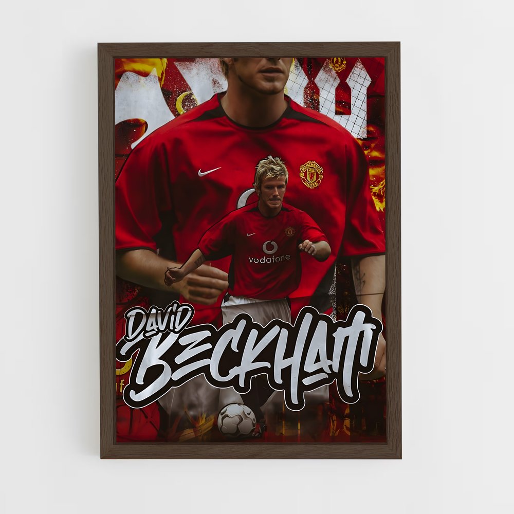 Poster David Beckham Design – affiche Football (vue 5)