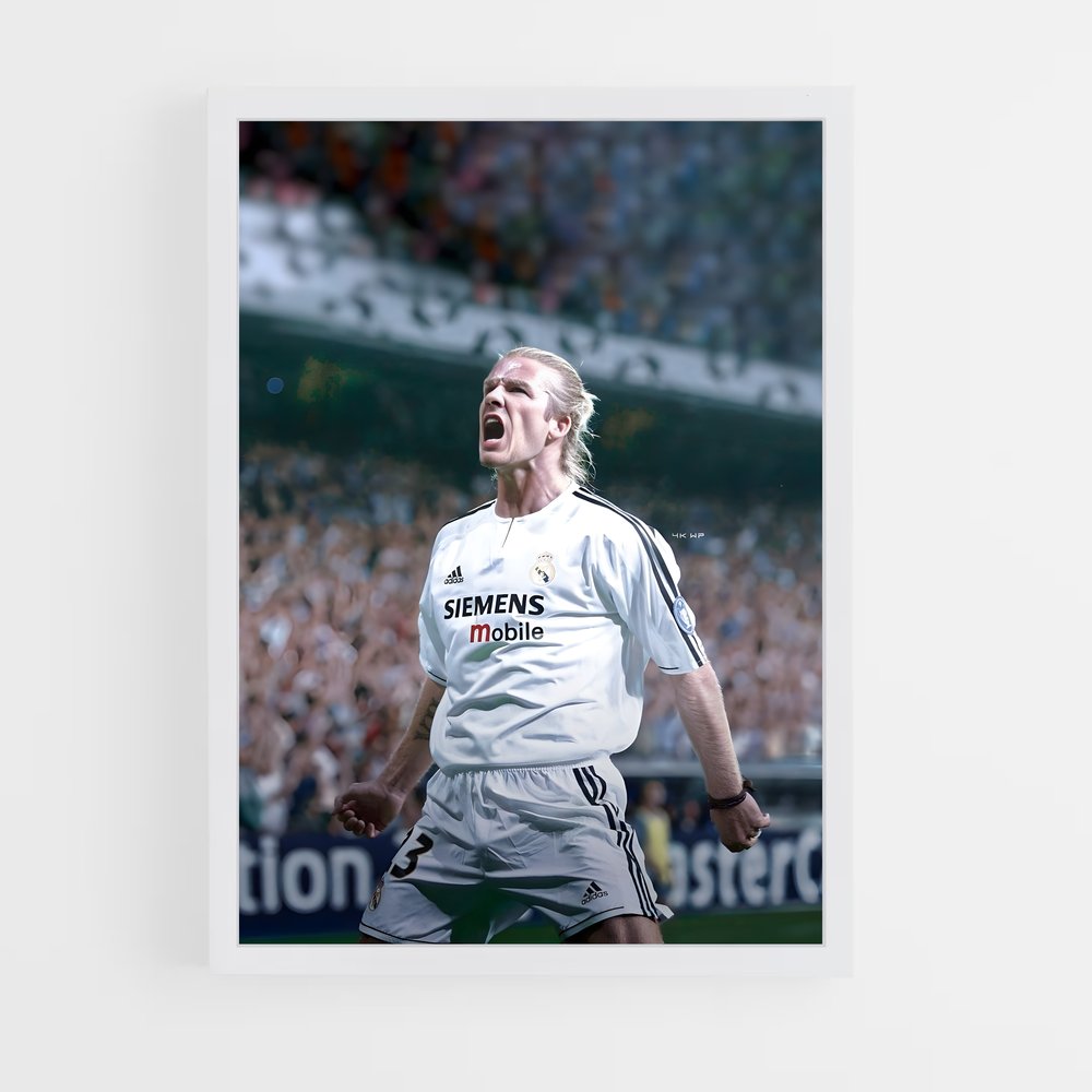 Poster David Beckham Célébration – affiche Football (vue 3)