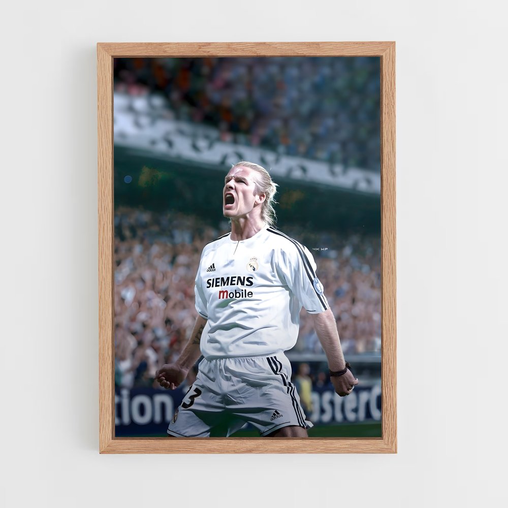 Poster David Beckham Célébration – affiche Football (vue 4)
