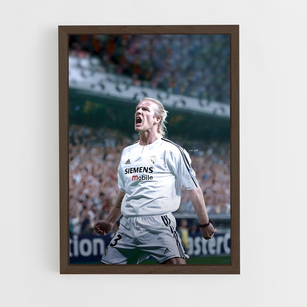 Poster David Beckham Célébration – affiche Football (vue 5)