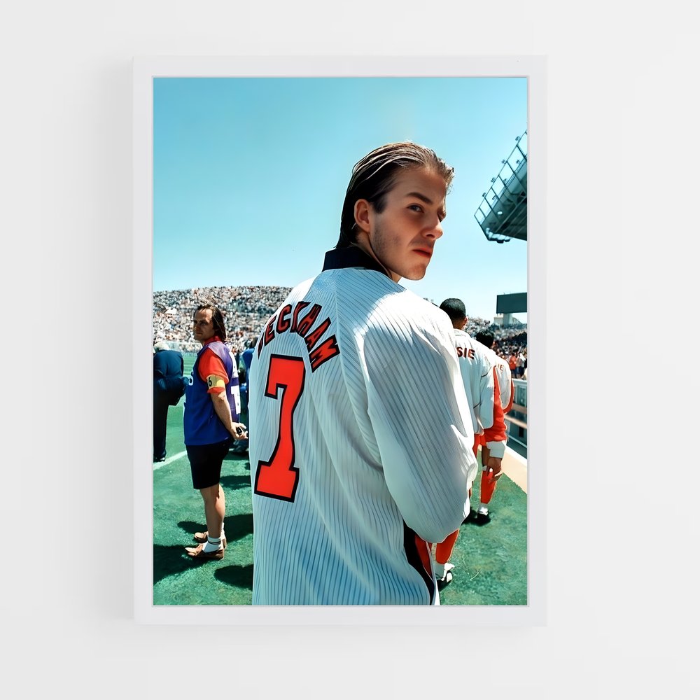 Poster David Beckham Jeune – affiche Football (vue 3)