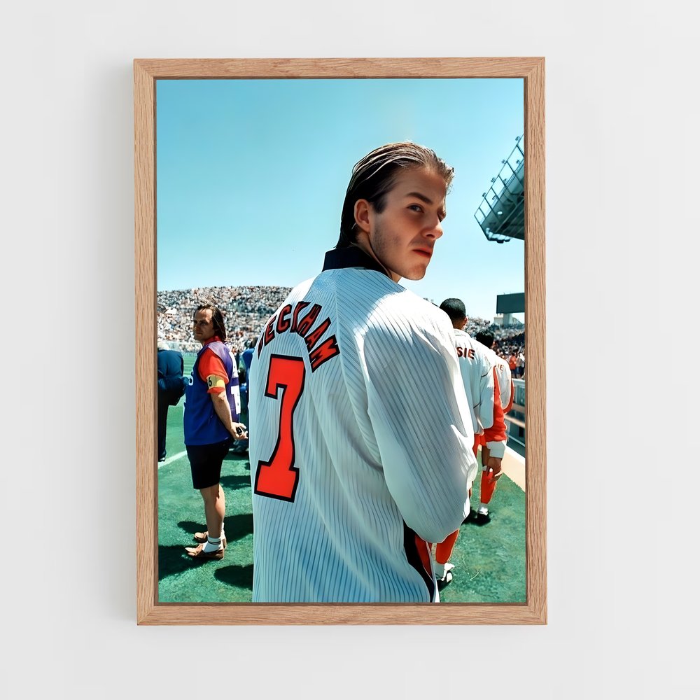 Poster David Beckham Jeune – affiche Football (vue 4)