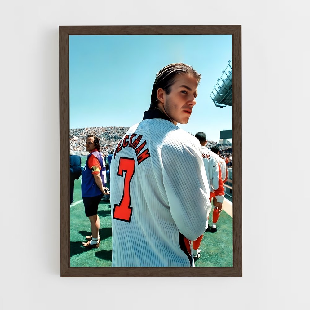 Poster David Beckham Jeune – affiche Football (vue 5)