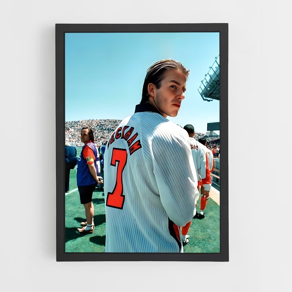 Poster David Beckham Jeune – affiche Football (vue 2)