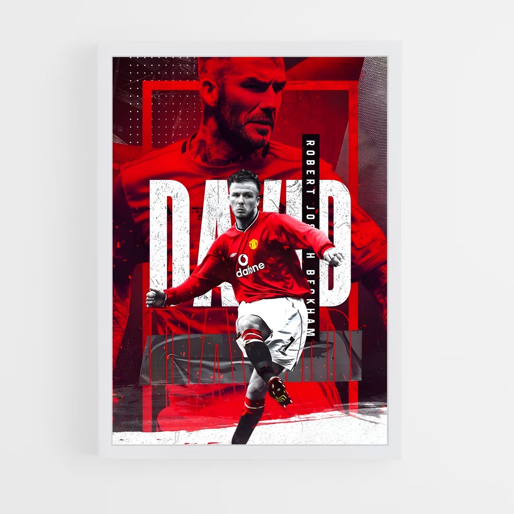 Poster David Beckham Football (vue 3)
