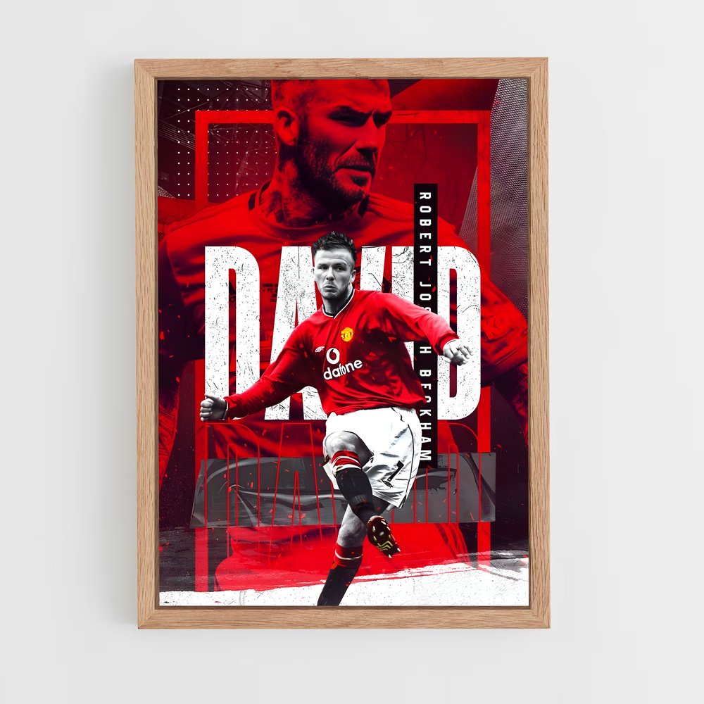 Poster David Beckham Football (vue 4)