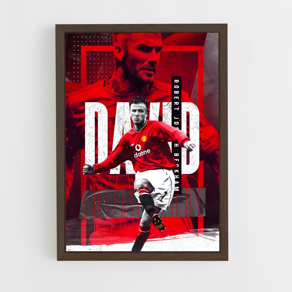 Poster David Beckham Football (vue 5)