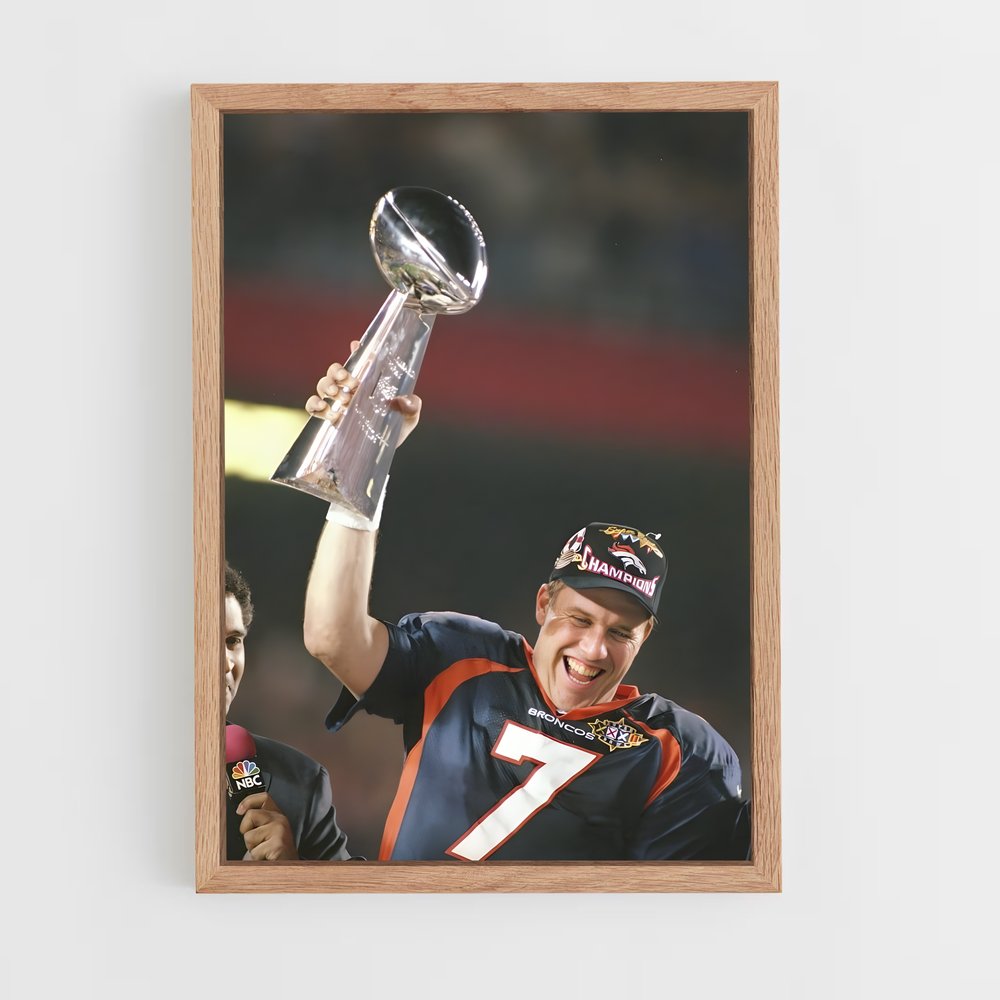 Poster Denver Broncos Victoire – affiche Football US (vue 4)