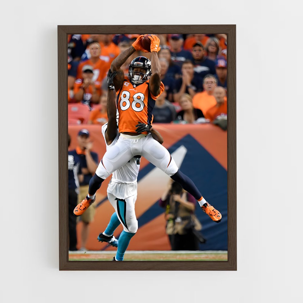 Poster Denver Broncos Receveur – affiche Football US (vue 5)