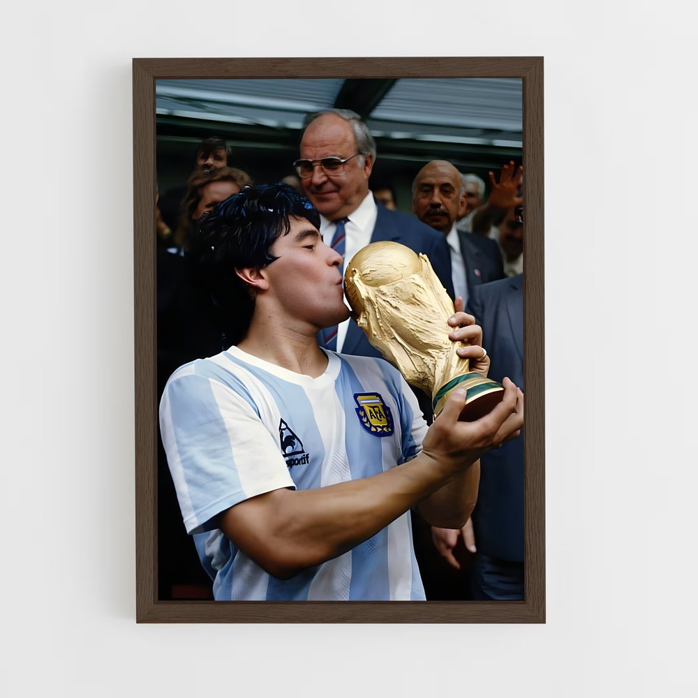 Poster Diego Maradona Coupe – affiche Football (vue 5)
