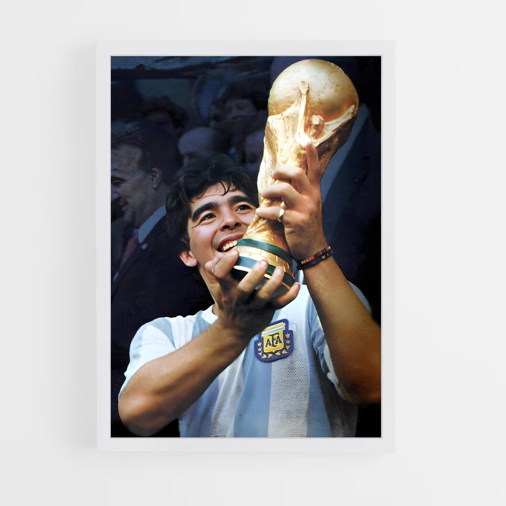 Poster Diego Maradona Victoire – affiche Football (vue 3)