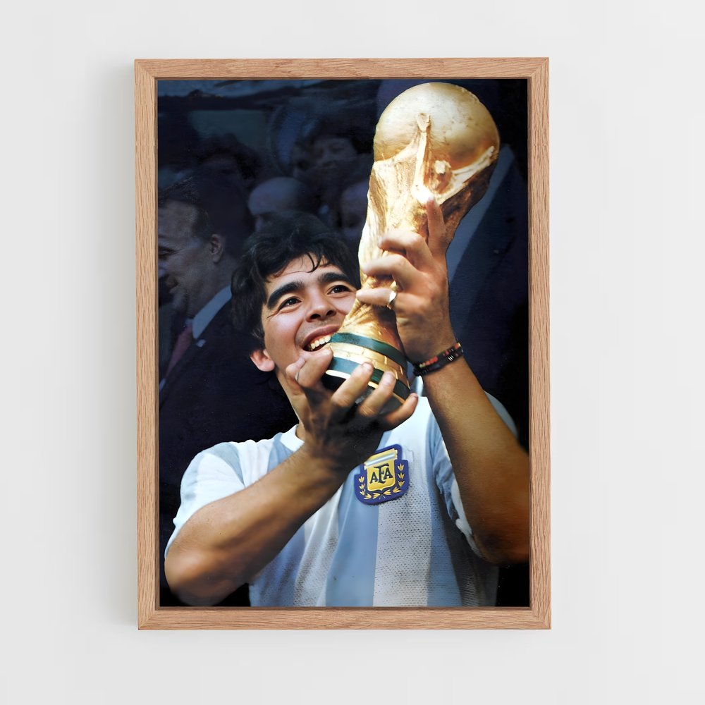 Poster Diego Maradona Victoire – affiche Football (vue 4)