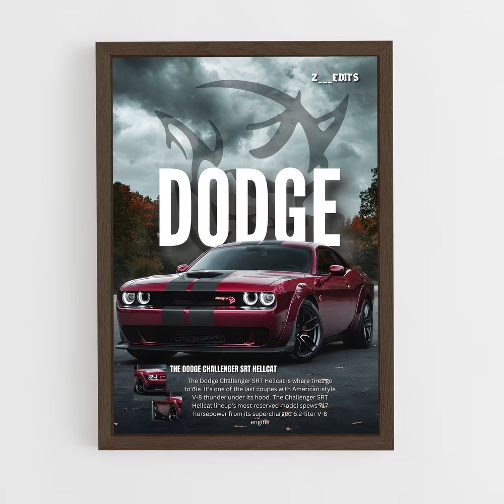 Poster Dodge SRT Hellcat (vue 5)