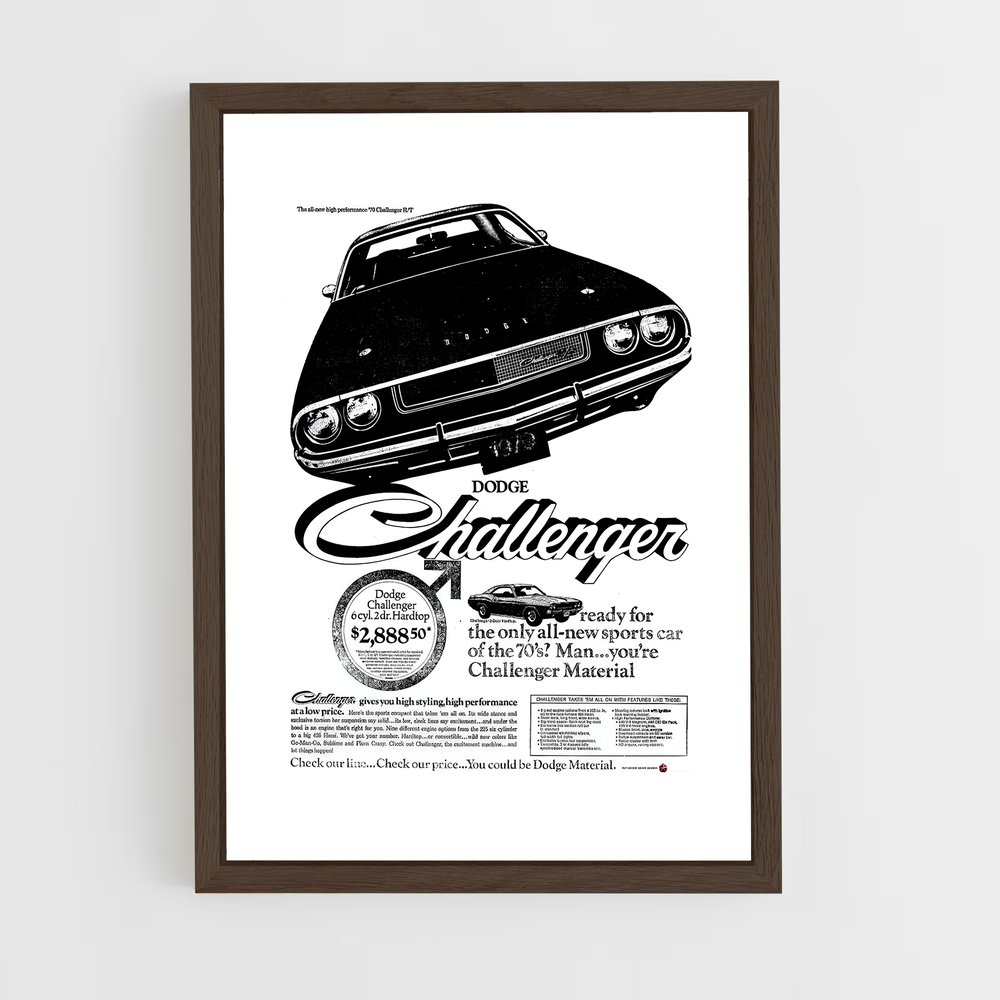 Poster Dodge 1970 (vue 5)