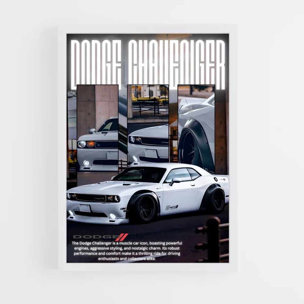 Poster Dodge Challenger (vue 3)