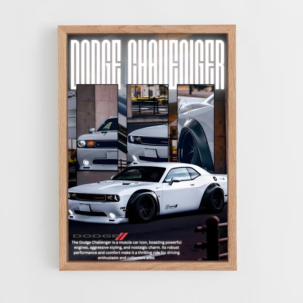 Poster Dodge Challenger (vue 4)