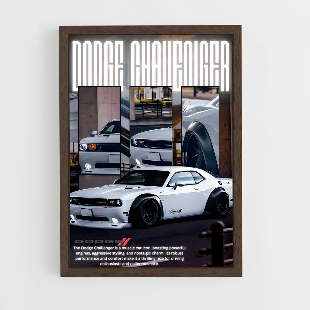Poster Dodge Challenger (vue 5)