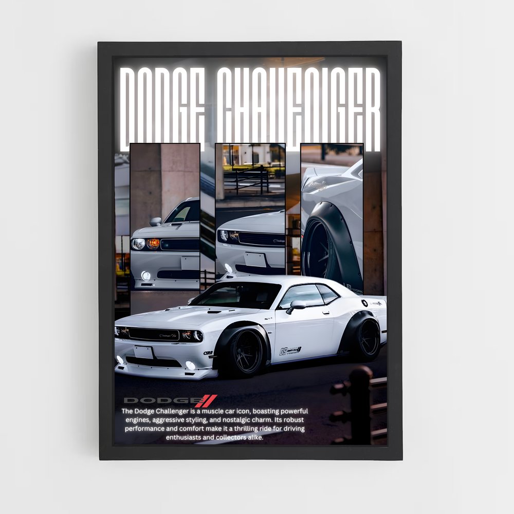 Poster Dodge Challenger (vue 2)