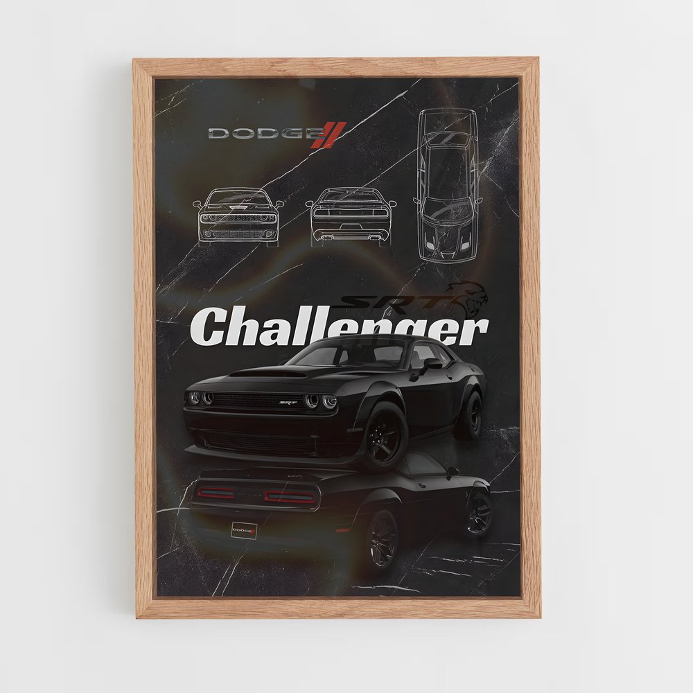 Poster Dodge II Challenger (vue 4)