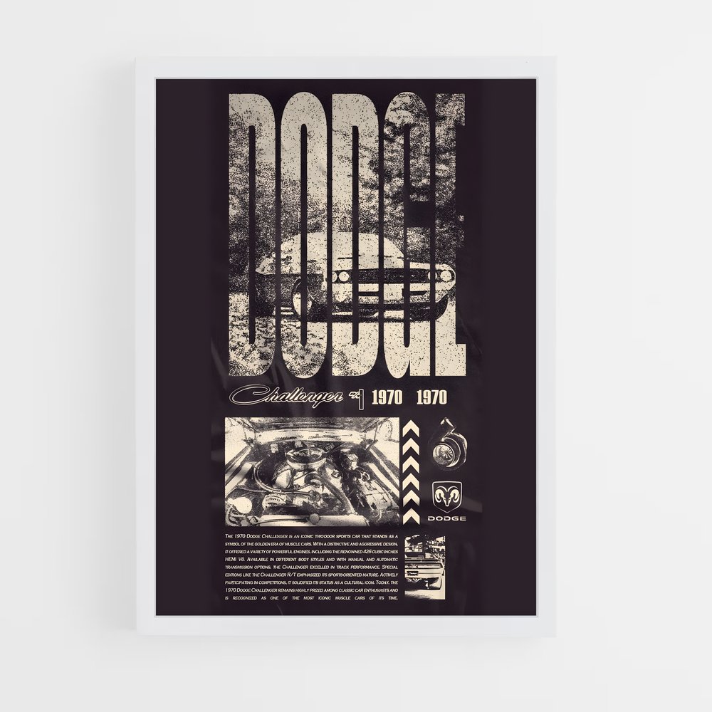 Poster Dodge Retro (vue 3)