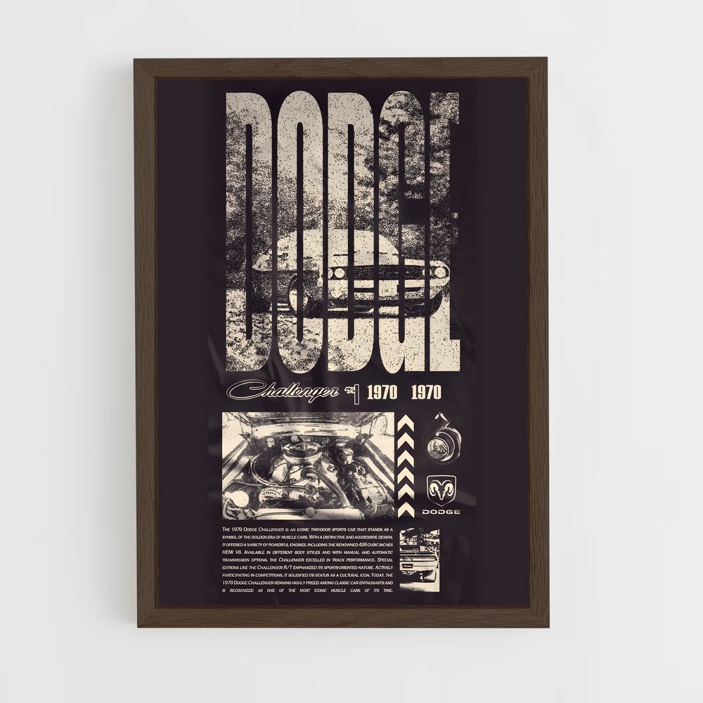 Poster Dodge Retro (vue 5)