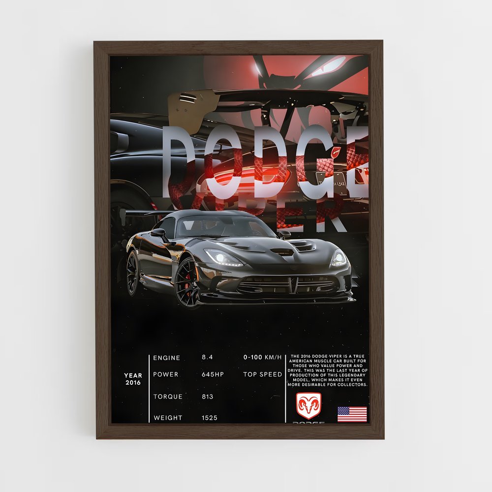 Poster Dodge Viper (vue 5)