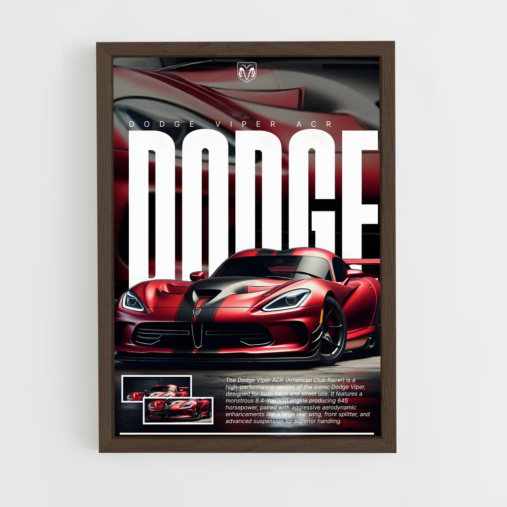 Poster Dodge Viper Acr (vue 5)