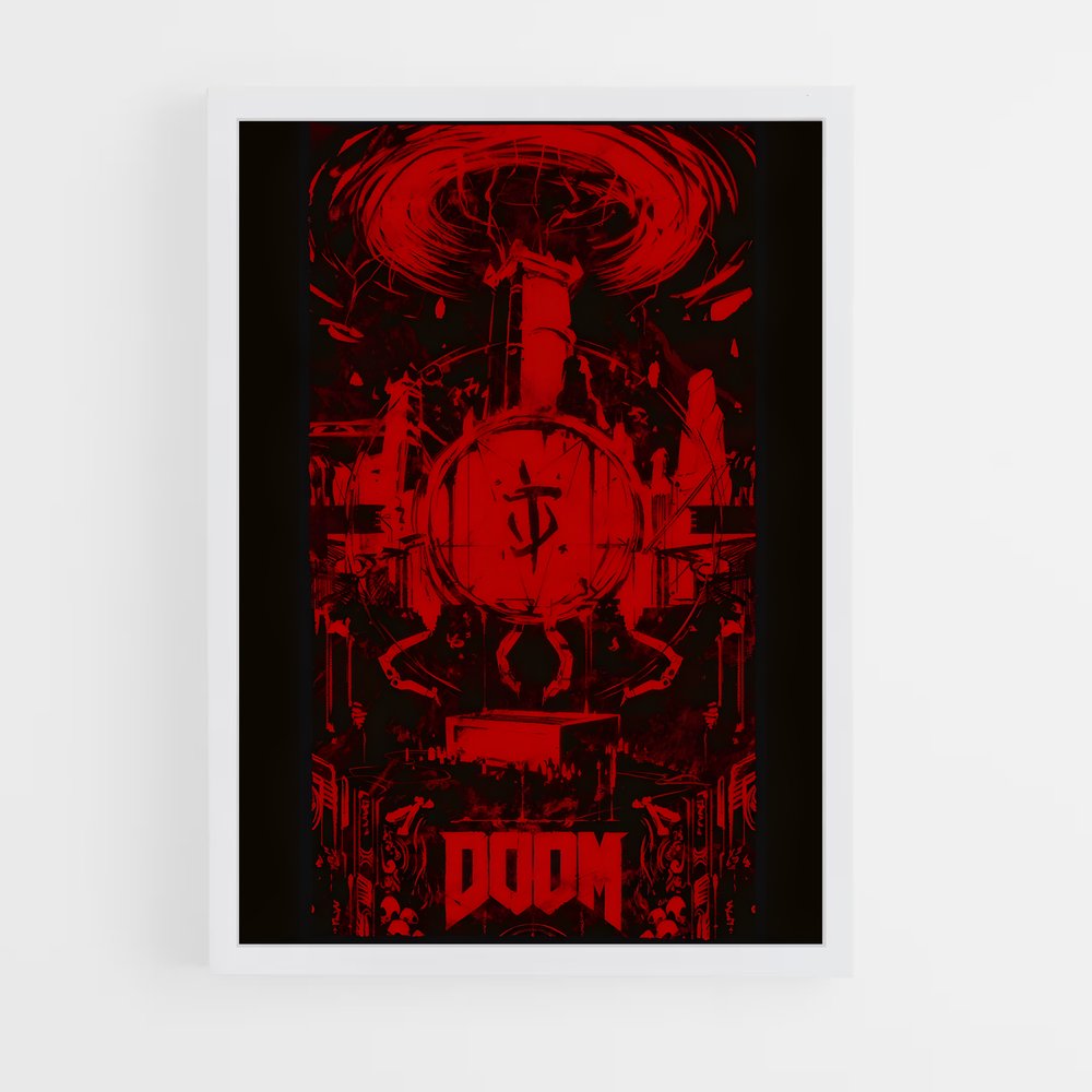 Poster Doom Rouge (vue 3)