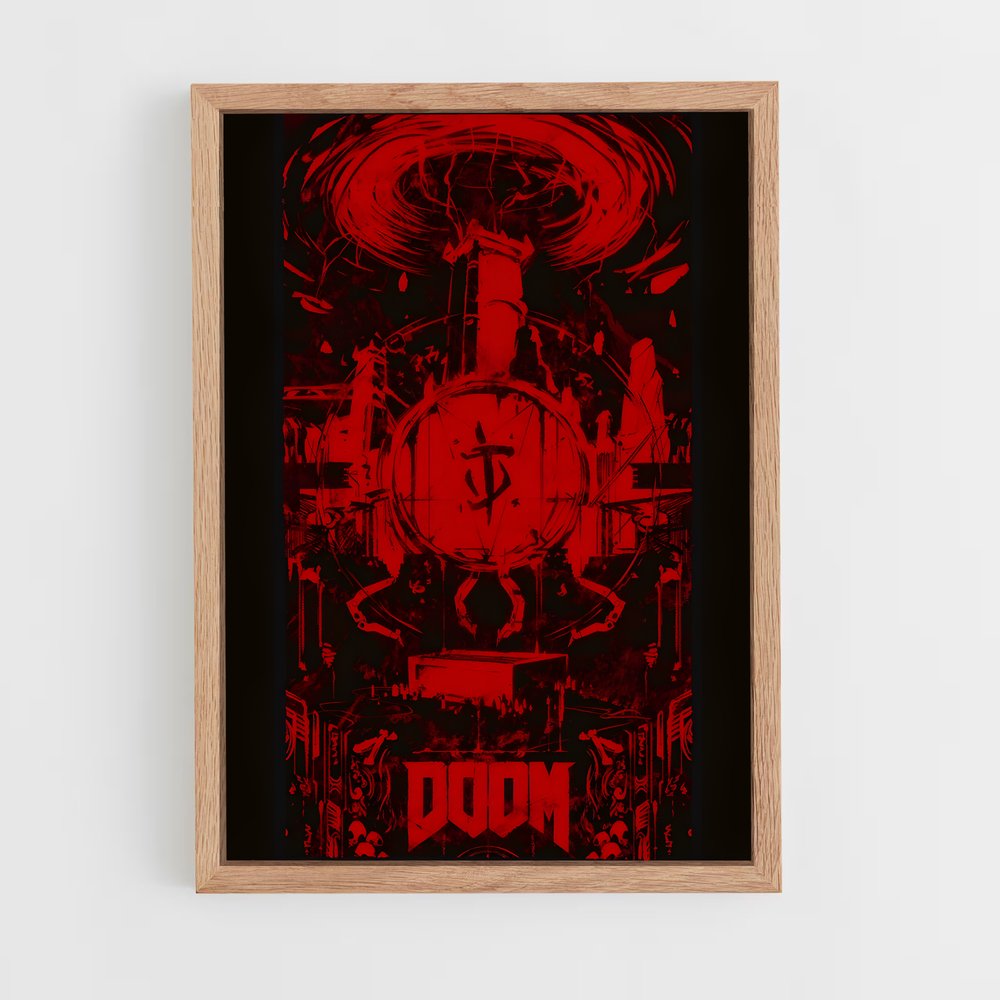 Poster Doom Rouge (vue 4)