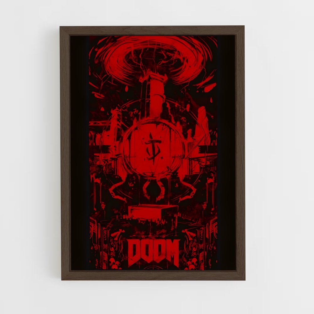 Poster Doom Rouge (vue 5)