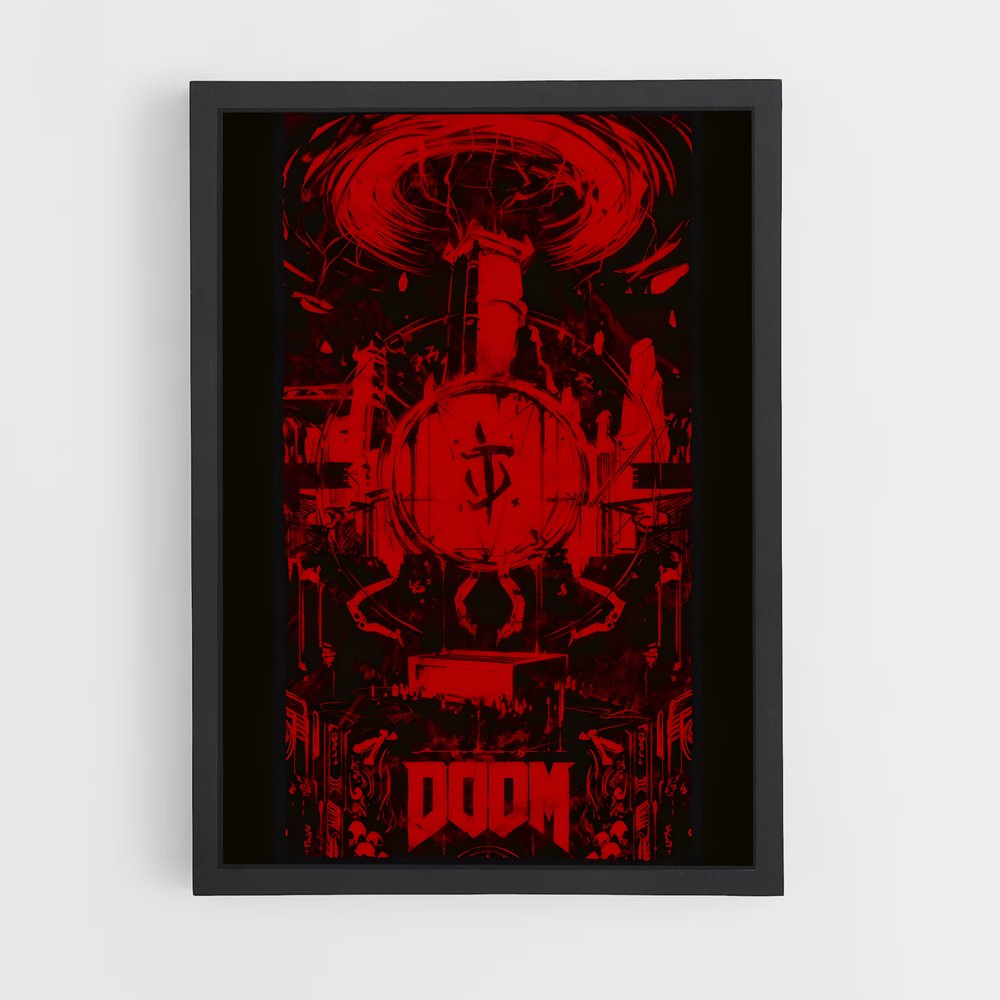 Poster Doom Rouge (vue 2)