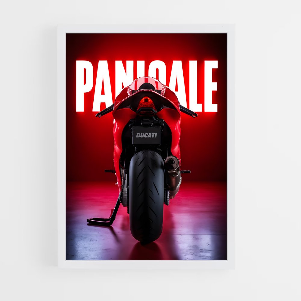 Poster Panigale – affiche Ducati (vue 3)