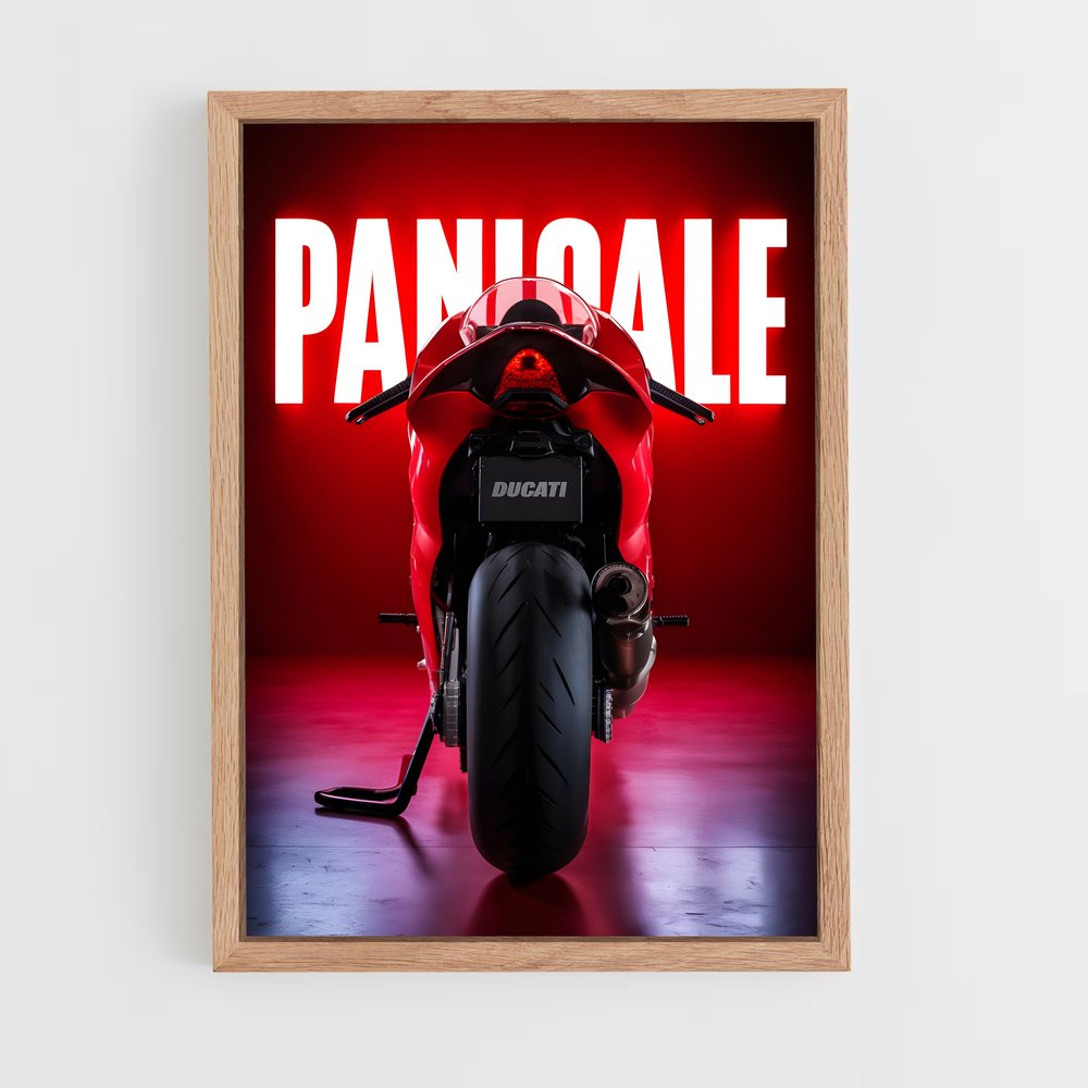 Poster Panigale – affiche Ducati (vue 4)