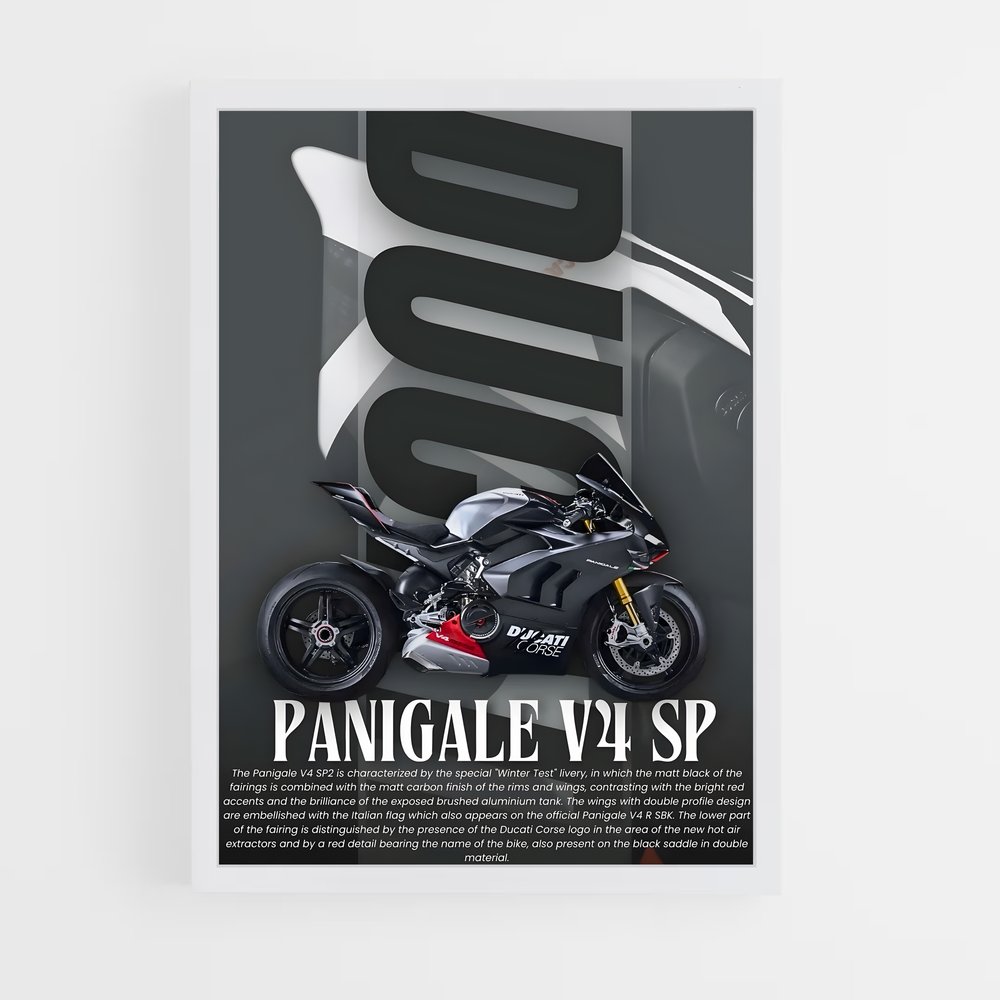 Poster Ducati Panigale V4 SP (vue 3)