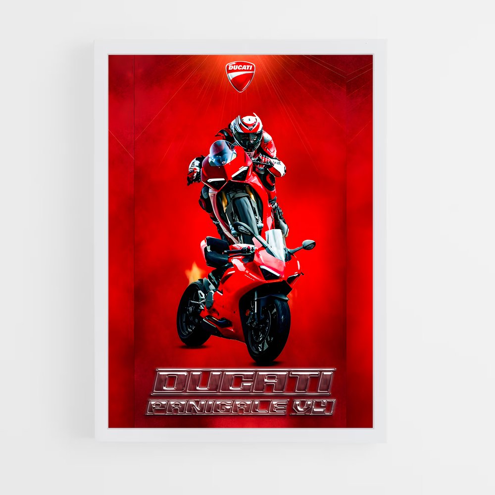 Poster Ducati Panigale V4 (vue 3)