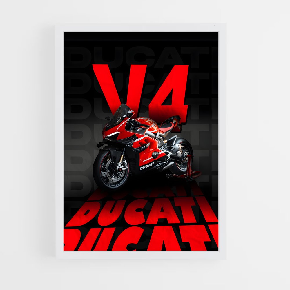 Poster Ducati V4 (vue 3)
