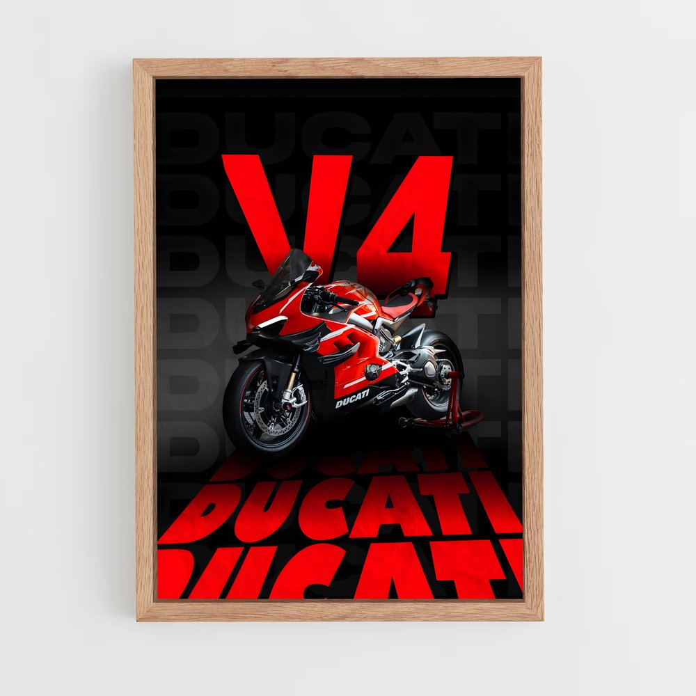 Poster Ducati V4 (vue 4)