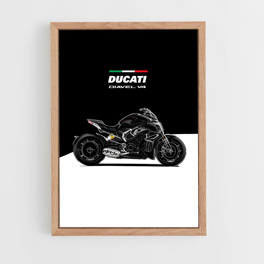 Poster Ducati Diavel V4 (vue 4)