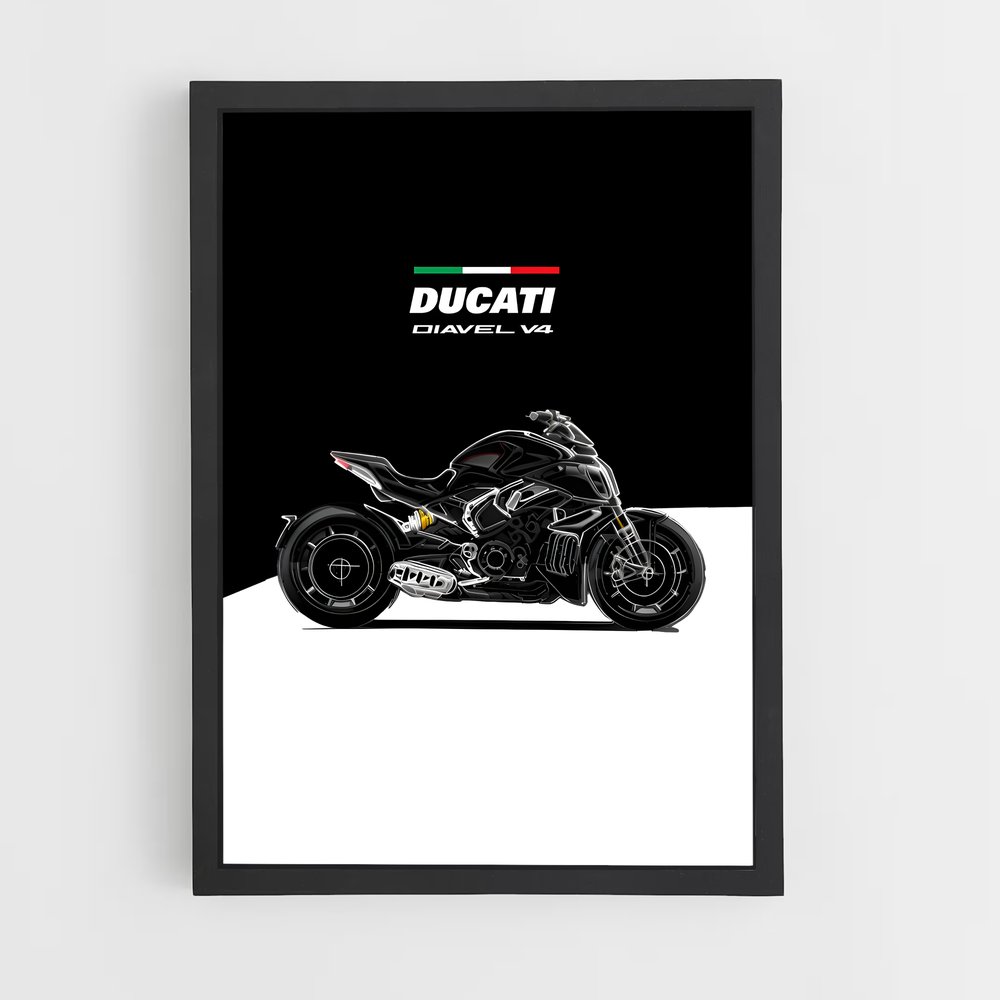Poster Ducati Diavel V4 (vue 2)