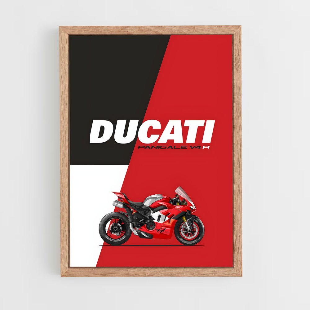 Poster Panigale V4R – affiche Ducati (vue 4)