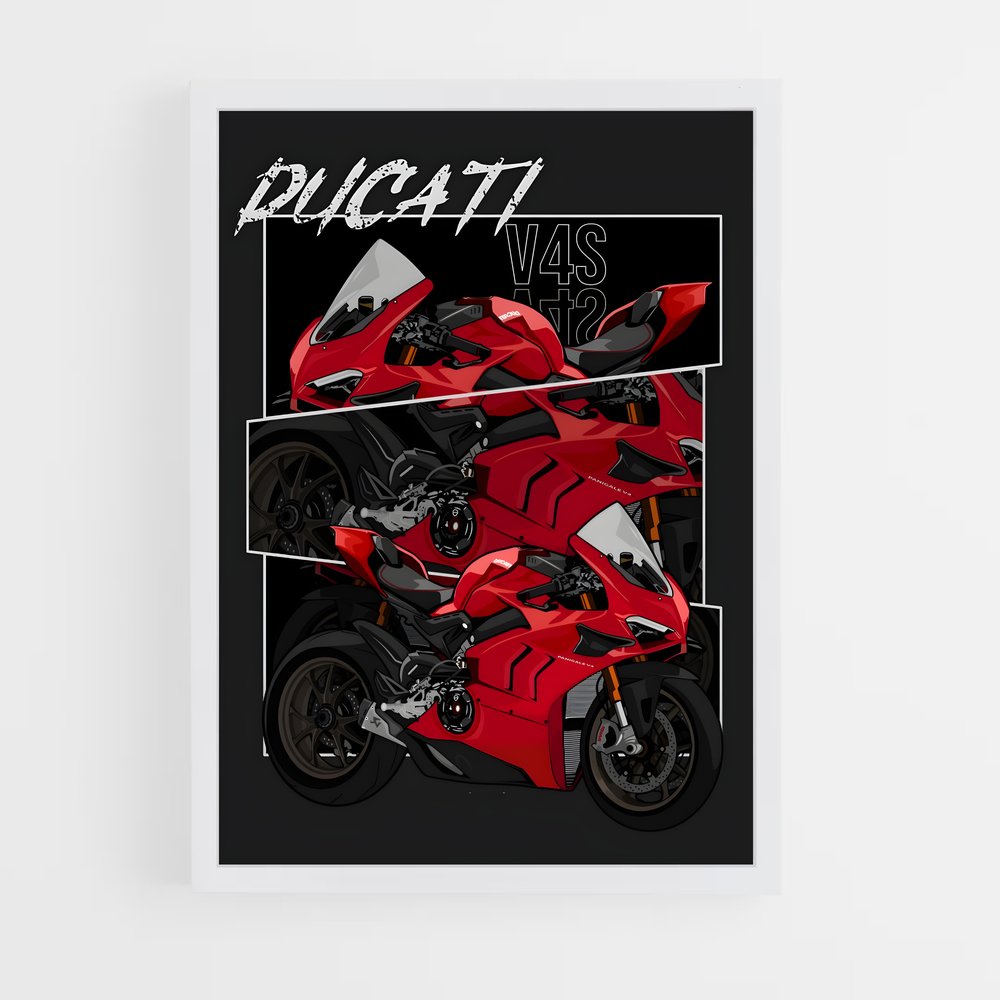 Poster Ducati V4S (vue 3)