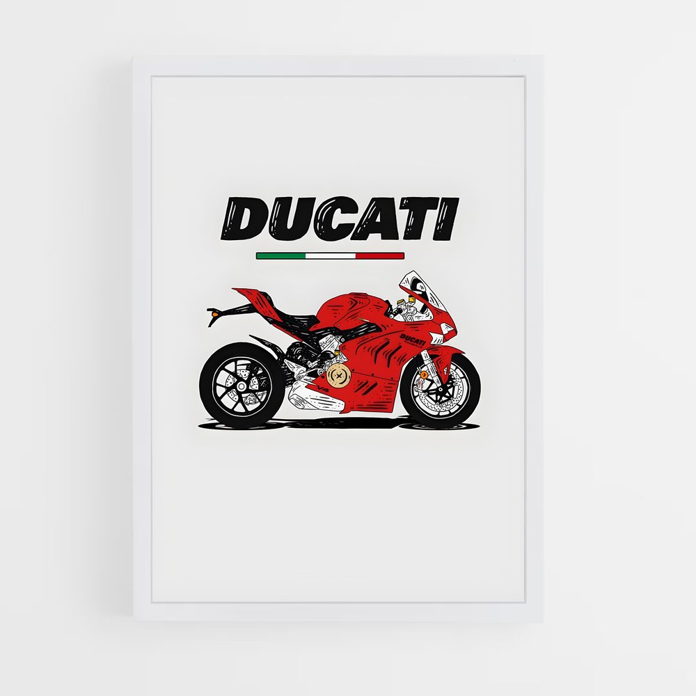 Poster Ducati Italie (vue 3)