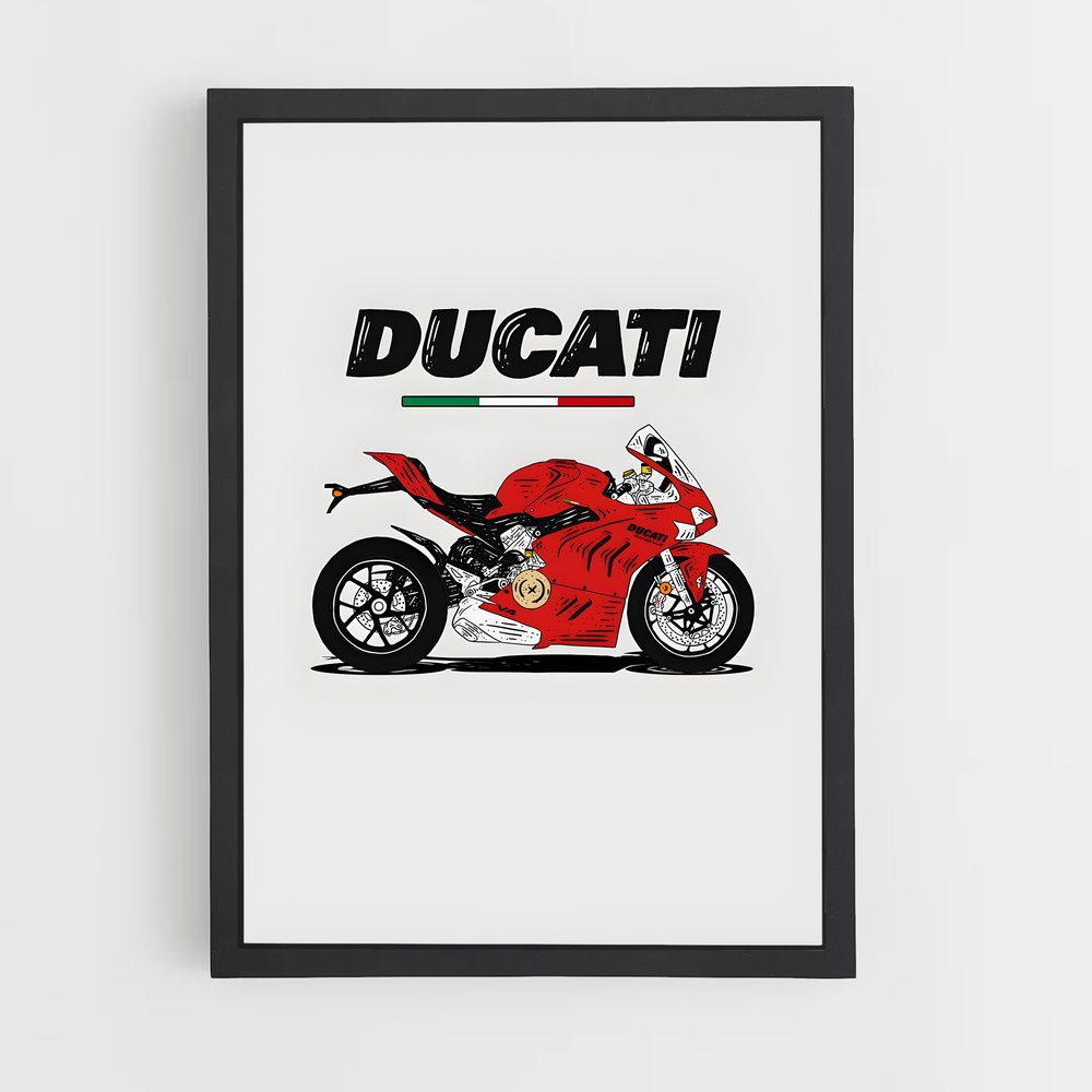 Poster Ducati Italie (vue 2)